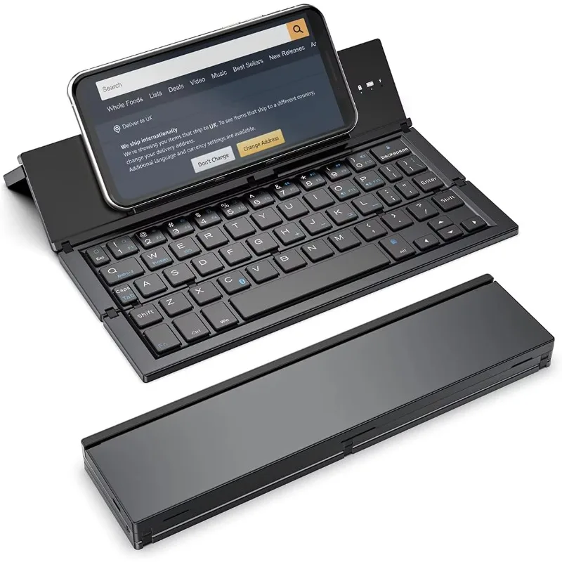Foldable Bluetooth Keyboard Portable Folding Wireless USB Rechargeable Keyboard for IOS Android Windows Smartphone
Foldable Bluetooth Keyboard Portable Folding Wireless USB Rechargeable Keyboard for IOS Android Windows Smartphone