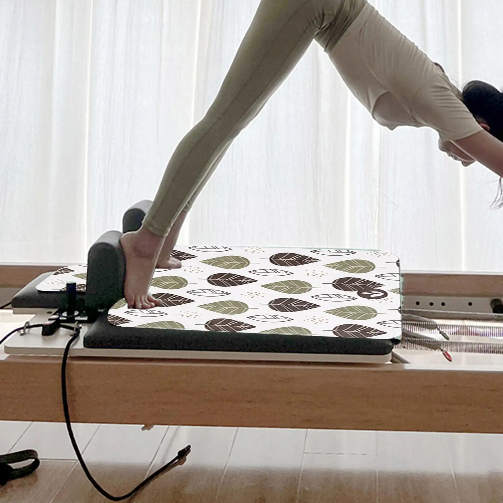 Anti Slip Pilates Reformer Mat, Pilates Reformer Cover Protector Rubber Backing Sweat Absorbing Washable Yoga Mat for Home
Anti Slip Pilates Reformer Mat, Pilates Reformer Cover Protector Rubber Backing Sweat Absorbing Washable Yoga Mat for Home