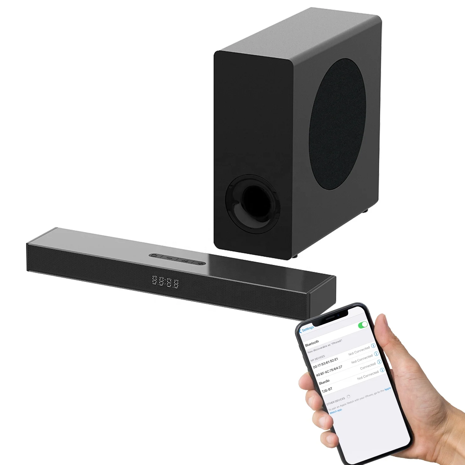 Sound Bar 2.1 With Bt/Fm/Usb/Aux/Optical/Remote Rontrol Home Theater System Multimedia Speaker System Wired Soundbar For Tv
Sound Bar 2.1 With Bt/Fm/Usb/Aux/Optical/Remote Rontrol Home Theater System Multimedia Speaker System Wired Soundbar For Tv