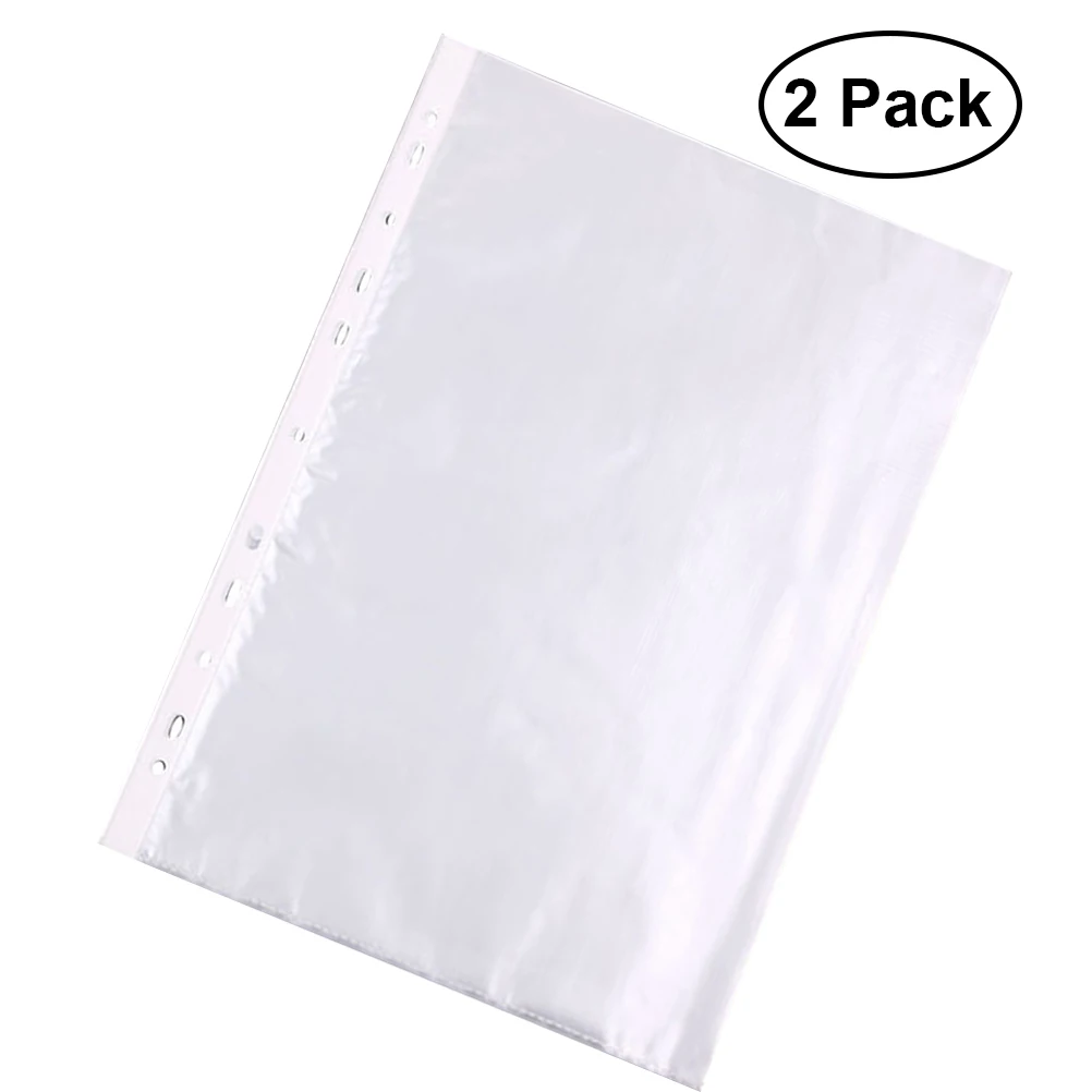 200pcs 11 Hole Clear Sheet Protectors Environmentally Friendly Pp Material Non Static For Ring Binder File Folder
200pcs 11 Hole Clear Sheet Protectors Environmentally Friendly Pp Material Non Static For Ring Binder File Folder