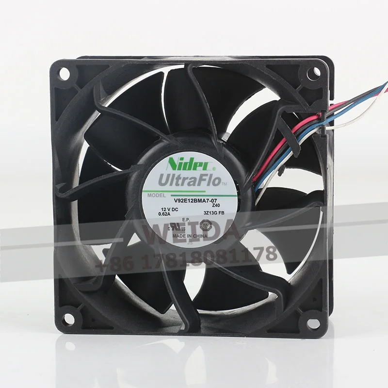 V92E12BMA7-07 A brand-new NIDEC 9038 12V 90X90X38MM 0.62A 9CM 4-wire PWM cooling fan
V92E12BMA7-07 A brand-new NIDEC 9038 12V 90X90X38MM 0.62A 9CM 4-wire PWM cooling fan