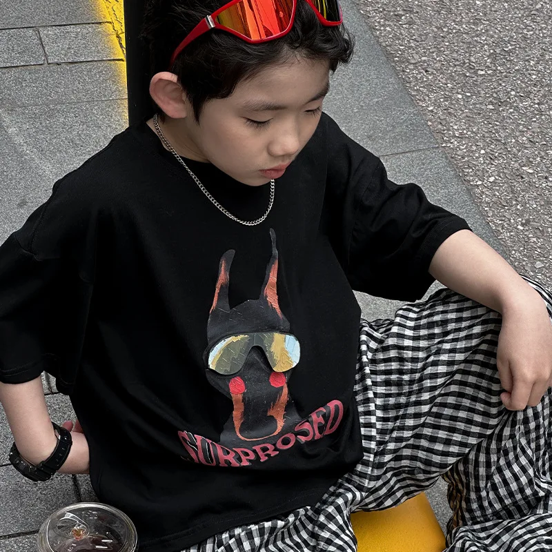 Children Clothing Boy T Shirt 2024 Summer New T Shirt Three-dimensional Cartoon Printing Short Sleeve Korean Style Kids T Shirt
Children Clothing Boy T Shirt 2024 Summer New T Shirt Three-dimensional Cartoon Printing Short Sleeve Korean Style Kids T Shirt