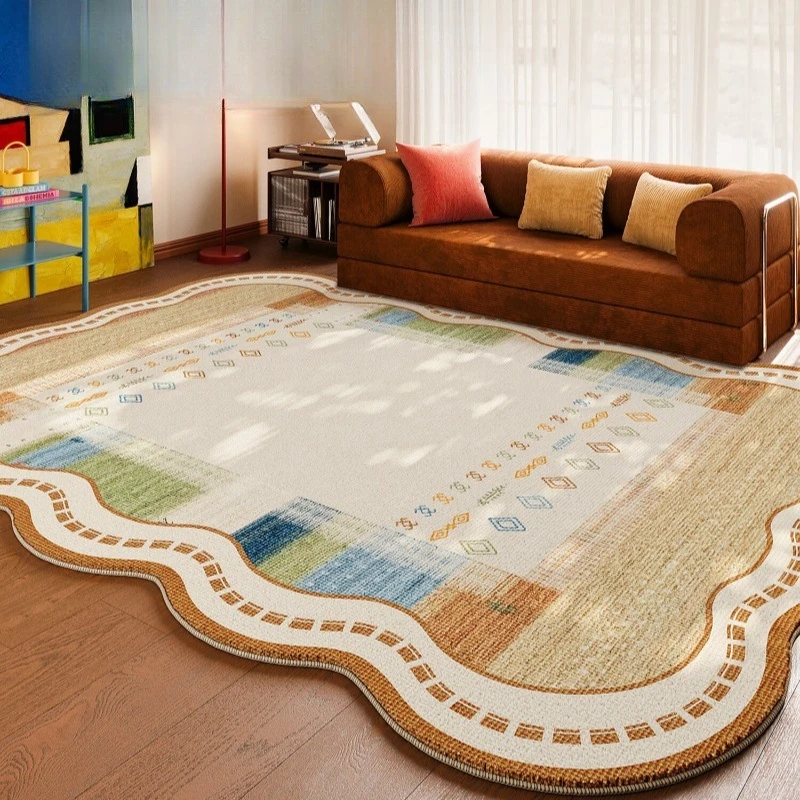 Wavy Edge Geometric Living Room Carpet Creative High-End Spliced-Print Bedroom Rugs Stylish Artistic Home Decor Coffee Table Mat
Wavy Edge Geometric Living Room Carpet Creative High-End Spliced-Print Bedroom Rugs Stylish Artistic Home Decor Coffee Table Mat