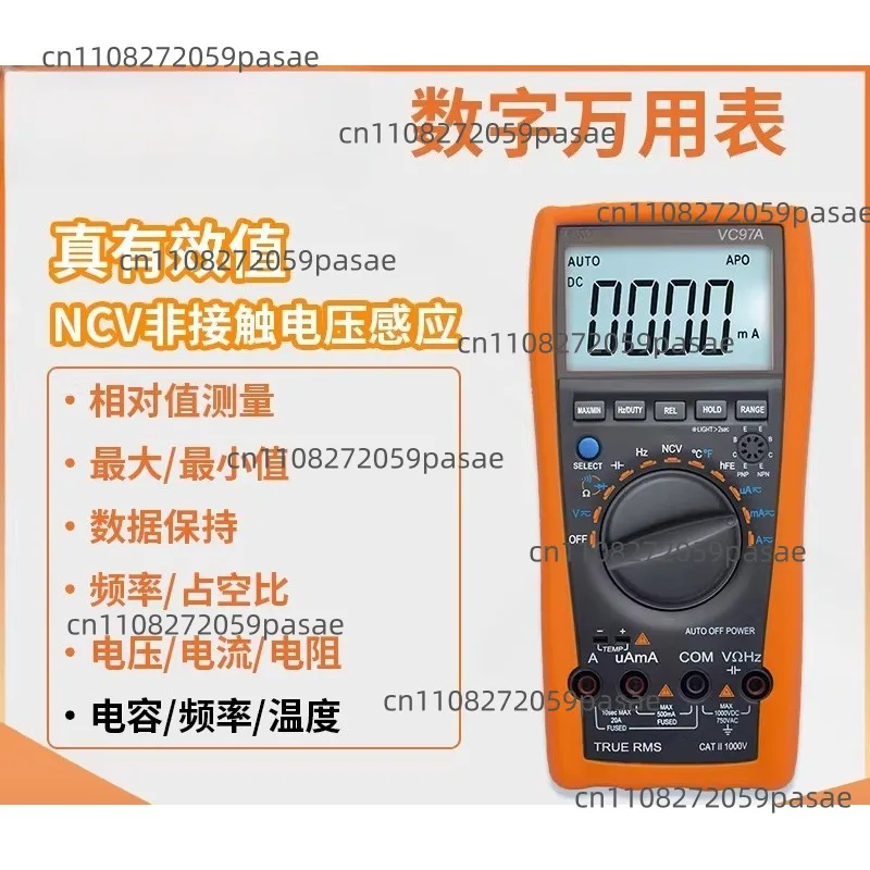 VC97A Multimeter for Electricians High-Precision Fully Automatic Burn-Proof Multifunctional Repair Multimeter
VC97A Multimeter for Electricians High-Precision Fully Automatic Burn-Proof Multifunctional Repair Multimeter