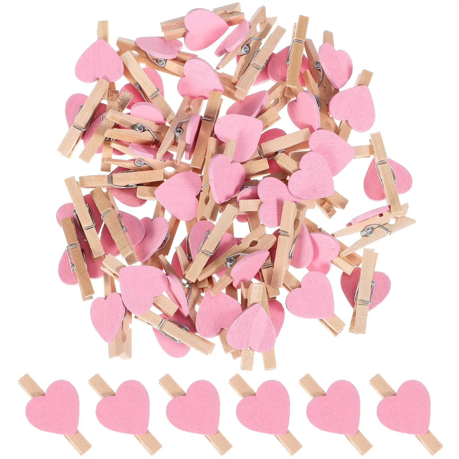 50 Pcs Clothing Love Wooden Clip Baby Mini Heart Shape Clips Tiny Small Colorful Picture Clamps
50 Pcs Clothing Love Wooden Clip Baby Mini Heart Shape Clips Tiny Small Colorful Picture Clamps