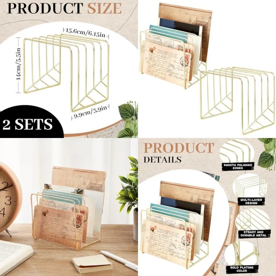 Tande Panger 2) Металлический сортировщик писем, 5 слотов, золотой держатель для журналов, настольный сортировщик файлов, органайзер, стеллаж для хранения файлов, газета I
Tande Panger 2) Металлический сортировщик писем, 5 слотов, золотой держатель для журналов, настольный сортировщик файлов, органайзер, стеллаж для хранения файлов, газета I