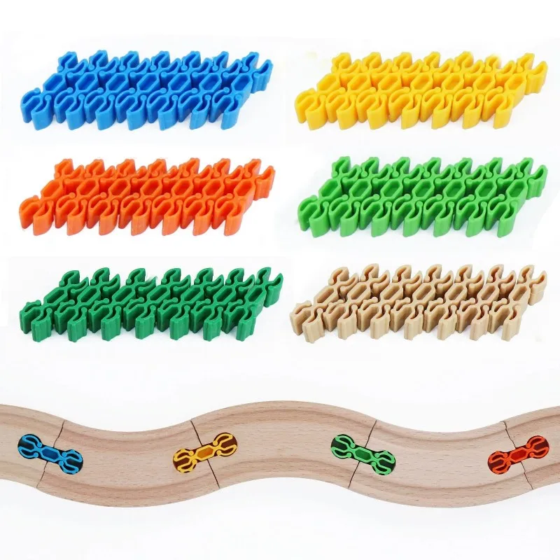 5pc Wooden Track Parts Connectors Fixer Wooden Railway Train Track Accessories Holder Fixing Clips for Wood Tracks Toys for Kids
5pc Wooden Track Parts Connectors Fixer Wooden Railway Train Track Accessories Holder Fixing Clips for Wood Tracks Toys for Kids