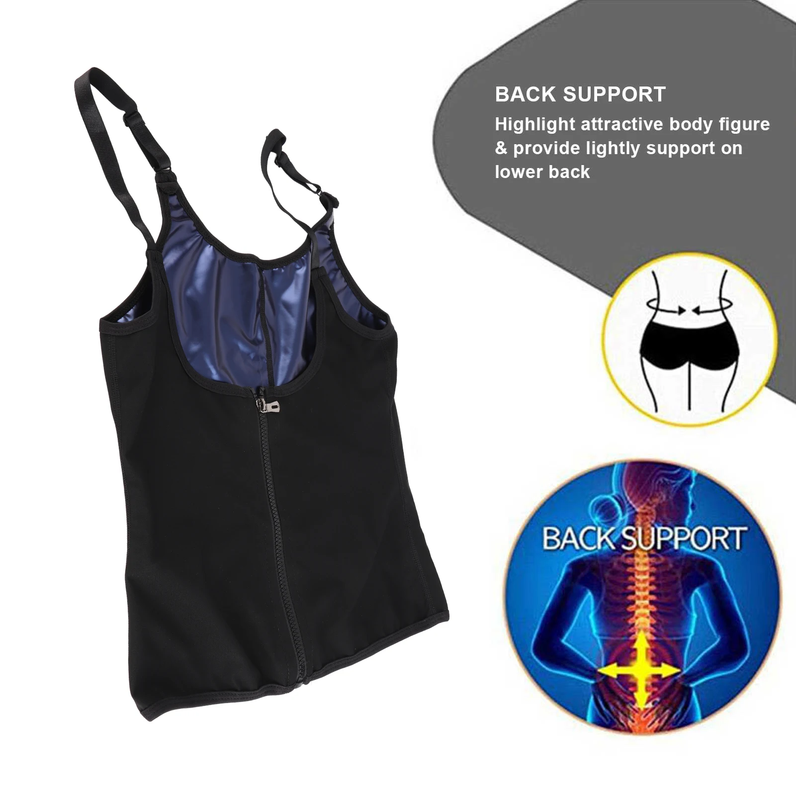 Fat Burning Body Shaper Fitness Sweat Vest Women Fitness Sweat Vest Sports Breathable Elastic Fat Burning Shapewear Body Shaper
Fat Burning Body Shaper Fitness Sweat Vest Women Fitness Sweat Vest Sports Breathable Elastic Fat Burning Shapewear Body Shaper