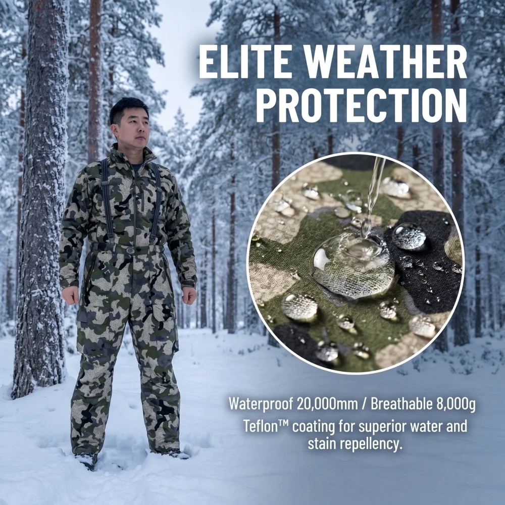 Factory-directly-produced cold-weather jacket-style camouflage hunting suits and fishing-hunting belt pants
Factory-directly-produced cold-weather jacket-style camouflage hunting suits and fishing-hunting belt pants