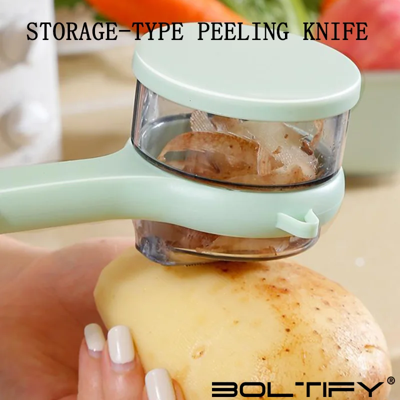 Peeler with storage box, fruit and vegetable peeler, double-sided stainless steel multi-functional peeler, suitable for kitchen
Peeler with storage box, fruit and vegetable peeler, double-sided stainless steel multi-functional peeler, suitable for kitchen