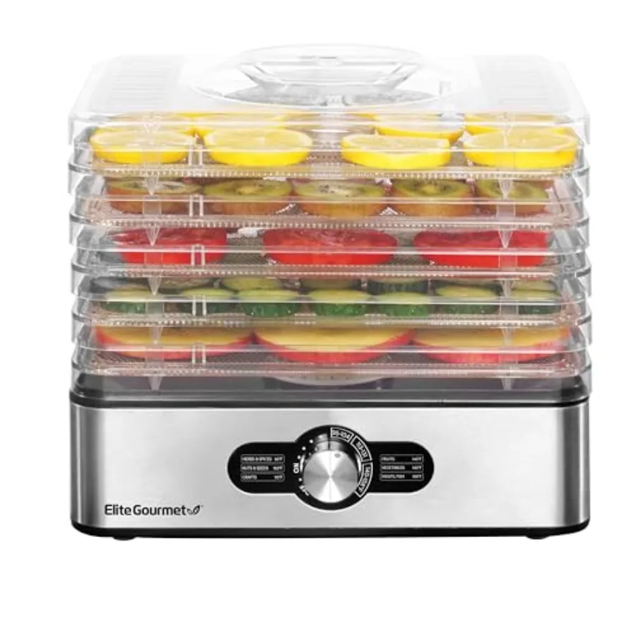 EFD3321X Food Dehydrator Stainless Steel Trays Adjustable Temperature Controls Jerky Herbs Fruit Veggies Dried Snacks Stainless
EFD3321X Food Dehydrator Stainless Steel Trays Adjustable Temperature Controls Jerky Herbs Fruit Veggies Dried Snacks Stainless