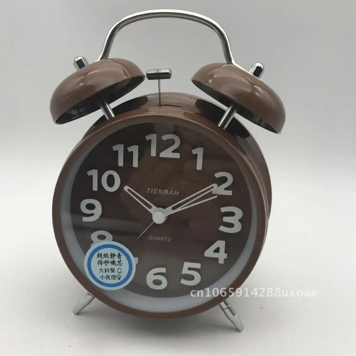 Ringing music recording gift metal dual bell alarm clock with customizable sound recording function
Ringing music recording gift metal dual bell alarm clock with customizable sound recording function