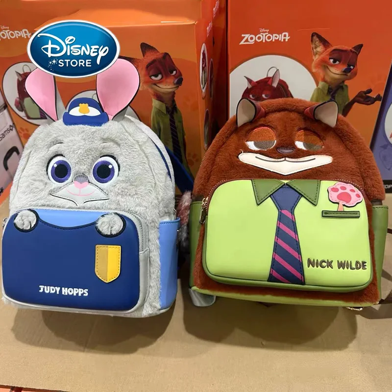 Disney Zootopia Plush Backpack Cartoon Cute Nick Judy Children Bookbag Couple Backpack Birthday Gift
Disney Zootopia Plush Backpack Cartoon Cute Nick Judy Children Bookbag Couple Backpack Birthday Gift