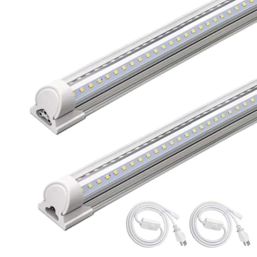 T8 LED Shop Light 4Feet 40W 5500LM Clear Cover Garage Lights Ceiling V-Shape LED Light Fixture Work Shop Lights for Garage Ware
T8 LED Shop Light 4Feet 40W 5500LM Clear Cover Garage Lights Ceiling V-Shape LED Light Fixture Work Shop Lights for Garage Ware