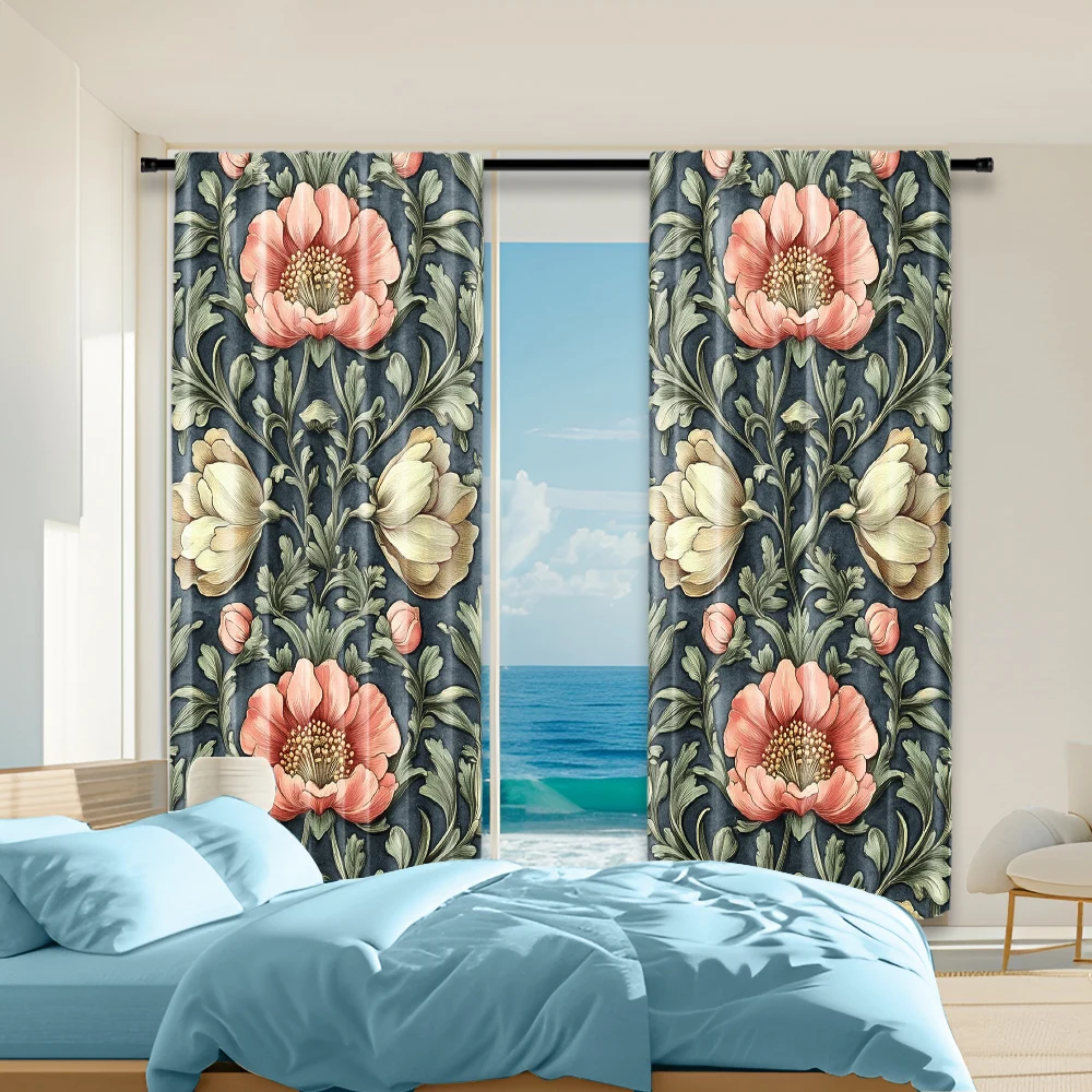 2 pcs, versatile polyester transparent curtains for home decoration Vintage Floral 3 for use in bedrooms and living rooms
2 pcs, versatile polyester transparent curtains for home decoration Vintage Floral 3 for use in bedrooms and living rooms