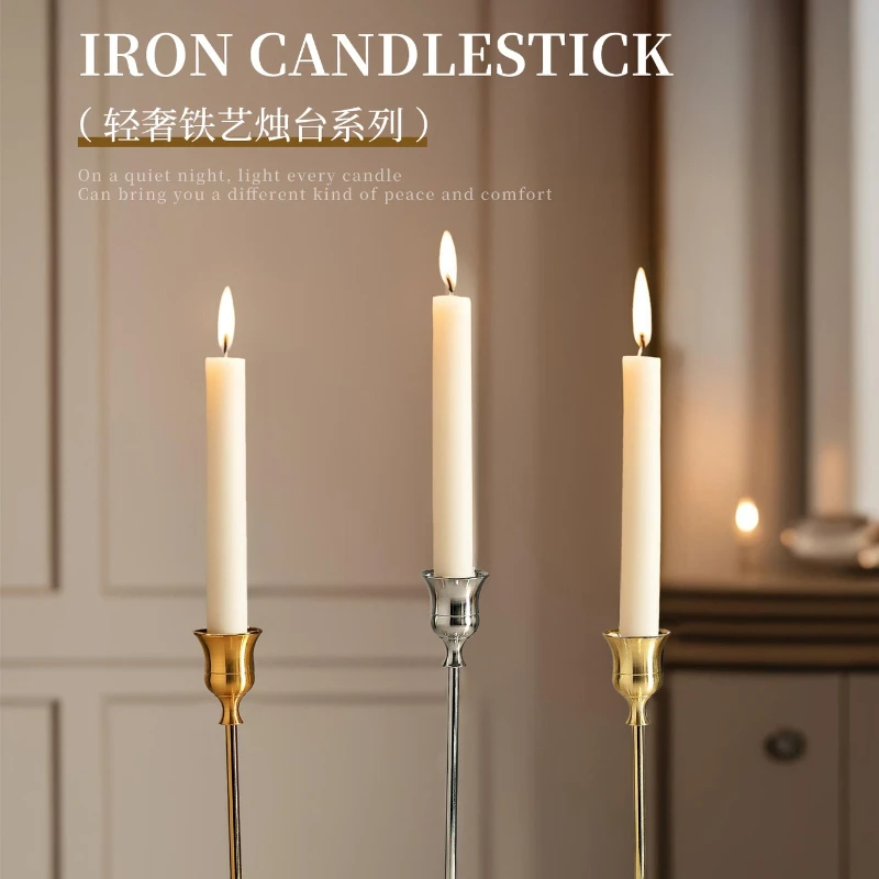 European Style Electroplated Metal Candle Holder, Vintage Iron Candelabra for Wedding & Dining Table, Home Decor Centerpiece
European Style Electroplated Metal Candle Holder, Vintage Iron Candelabra for Wedding & Dining Table, Home Decor Centerpiece