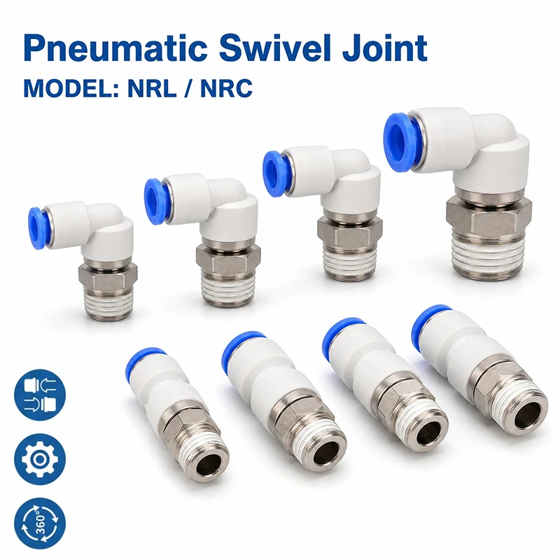 Pneumatic Rotary Connectors Swivel Fittings 360° Rotation MaleThread M5 1/4 1/2 Hose Joint 6/8/10mm Revolute DEUBLIN Connector
Pneumatic Rotary Connectors Swivel Fittings 360° Rotation MaleThread M5 1/4 1/2 Hose Joint 6/8/10mm Revolute DEUBLIN Connector