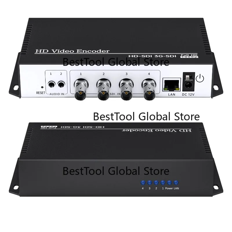 XMSJ-4 Channels H.265 H.264 Rtmp Srt Ip-tv Stream Video Encoder Hdcp Hd SDI To Ip Live Streaming Encoder