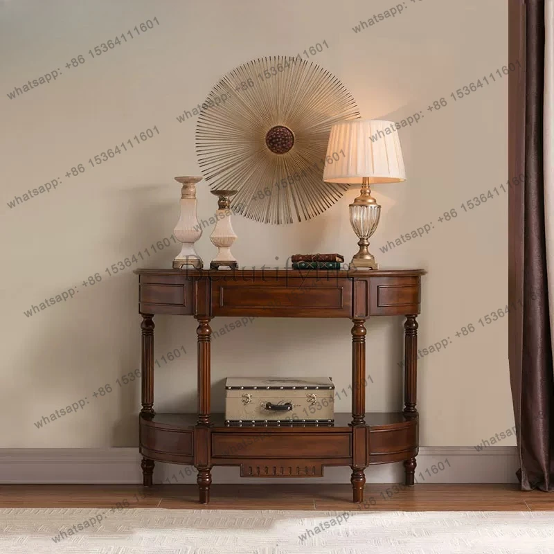 American solid wood porch cabinet, living room entry simple retro decorative cabinet
American solid wood porch cabinet, living room entry simple retro decorative cabinet