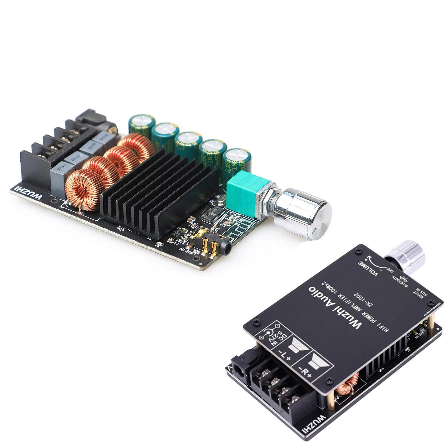 ZK-1002 Bluetooth Power Amplifier Board TPA3116 HIFI 2x100W Digital Stereo Subwoofer Amplifier Board AUX Music AMP
ZK-1002 Bluetooth Power Amplifier Board TPA3116 HIFI 2x100W Digital Stereo Subwoofer Amplifier Board AUX Music AMP