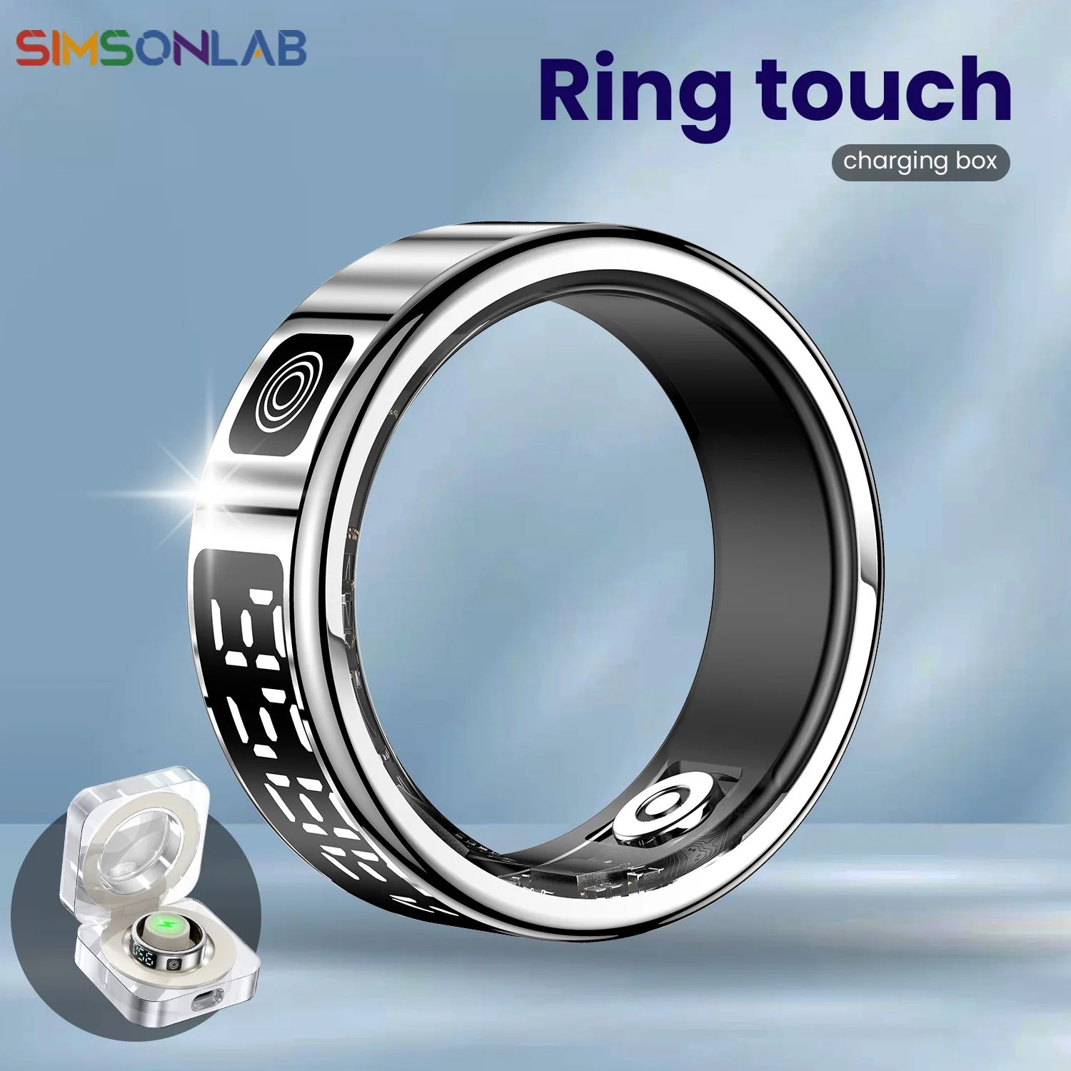 Smart Ring With Sleep Monitoring For Men 5ATM Waterproof Gesture Swipe Video Long Battery Life
Smart Ring With Sleep Monitoring For Men 5ATM Waterproof Gesture Swipe Video Long Battery Life