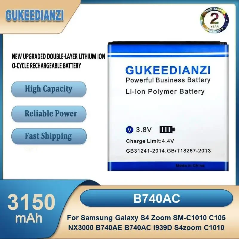 B740AC 3150mAh Mobile Phone Battery For Samsung Galaxy S4 Zoom SM-C1010 C105 NX3000 B740AE B740AC I939D S4zoom C1010
B740AC 3150mAh Mobile Phone Battery For Samsung Galaxy S4 Zoom SM-C1010 C105 NX3000 B740AE B740AC I939D S4zoom C1010