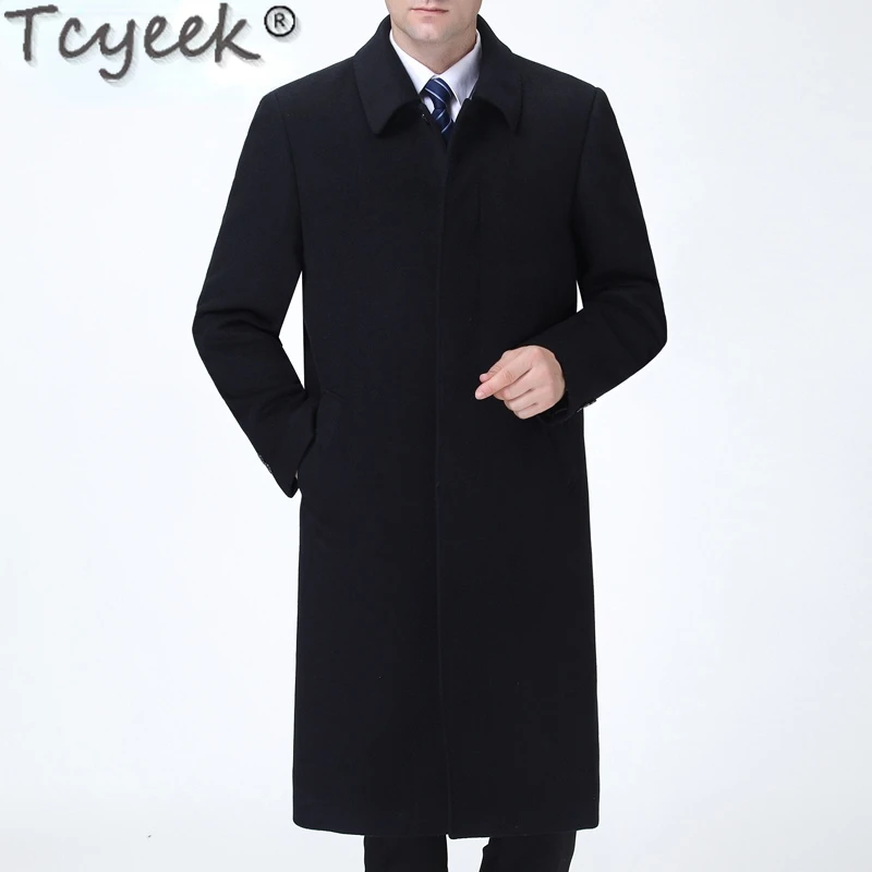 Tcyeek Winter Men's 85% Cashmere Coat Spring Fall Fashion Woolen Jacket Men Clothes Casual Wool Jackets Black Windbreaker 2023
Tcyeek Winter Men's 85% Cashmere Coat Spring Fall Fashion Woolen Jacket Men Clothes Casual Wool Jackets Black Windbreaker 2023