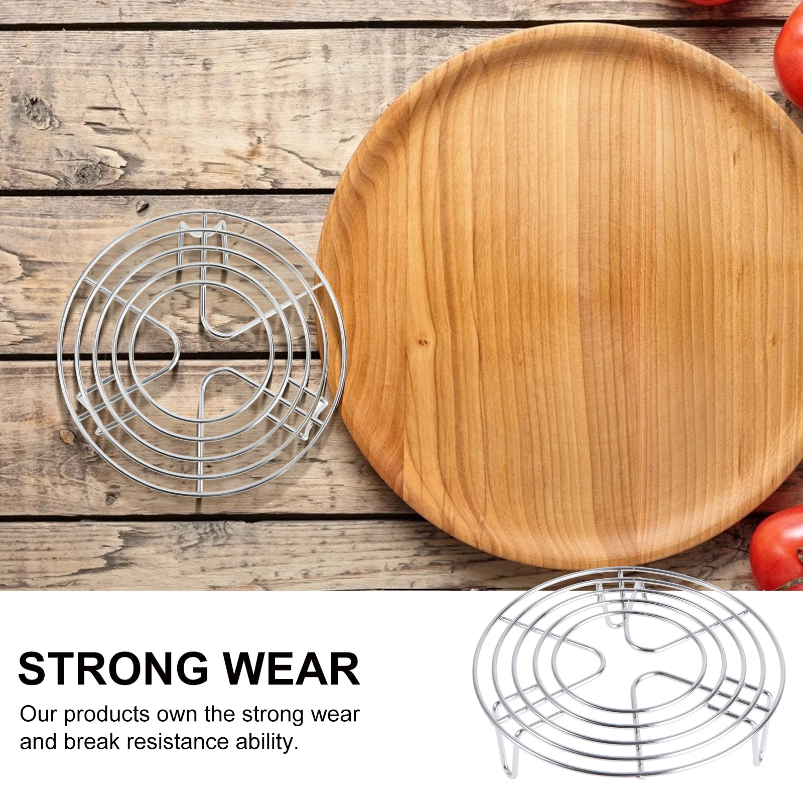 Stainless Steel Multi-Purpose Round Steamer Rack Wear Resistant Cooking Steam Holder Portable Kitchen Tool
Stainless Steel Multi-Purpose Round Steamer Rack Wear Resistant Cooking Steam Holder Portable Kitchen Tool