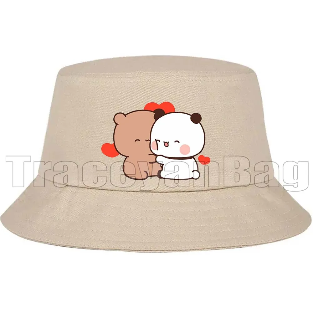 Cute Cartoon Panda Bear Bubu Dudu Love Couple Khaki Solid Color Bucket Hats Fishermen Caps Outdoor Men Women Sunscreen Sunt Hat
Cute Cartoon Panda Bear Bubu Dudu Love Couple Khaki Solid Color Bucket Hats Fishermen Caps Outdoor Men Women Sunscreen Sunt Hat