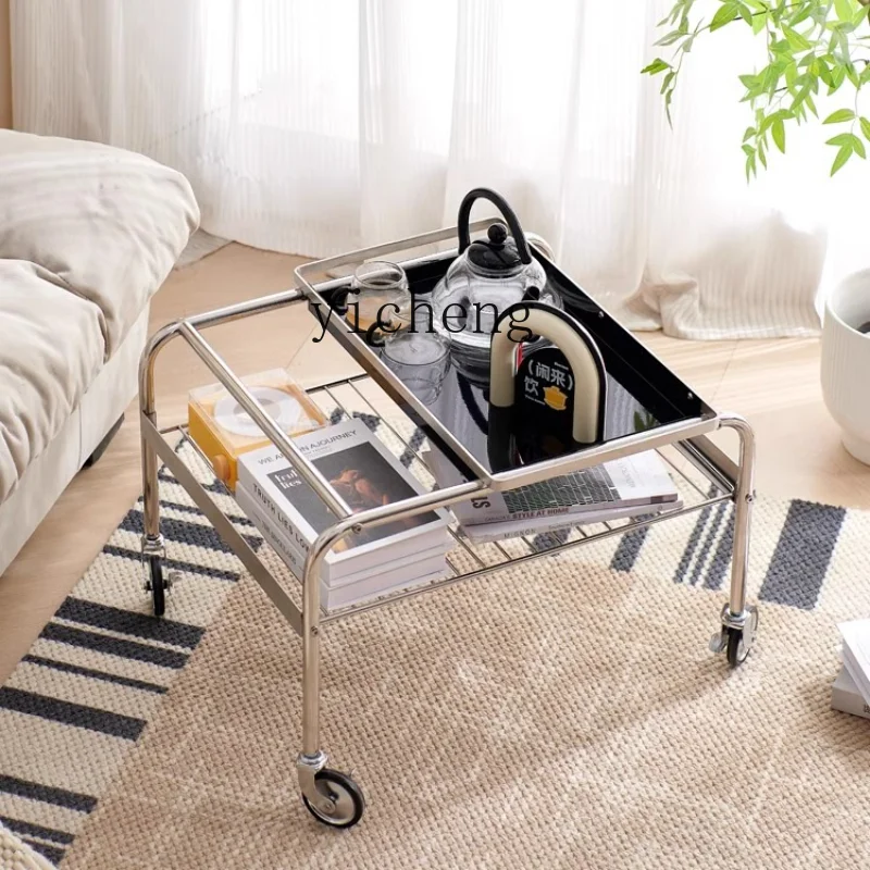 ZC Zhonggu Mobile Side Table Trolley Sofa and Tea Table Storage Rack Stainless Steel Tray Small Table
ZC Zhonggu Mobile Side Table Trolley Sofa and Tea Table Storage Rack Stainless Steel Tray Small Table