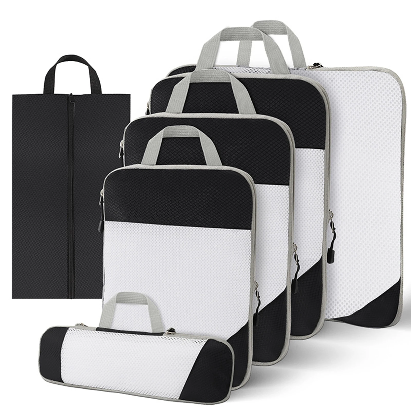 Travel Luggage Packing Organizer Waterproof Nylon Storage Bags for Weekender Sports Gym Vacation
Travel Luggage Packing Organizer Waterproof Nylon Storage Bags for Weekender Sports Gym Vacation