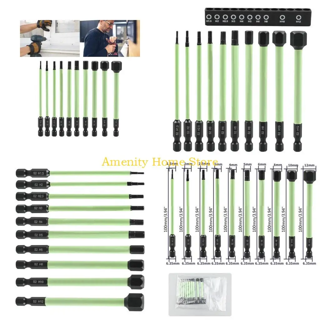 F26C 10pcs Магнитный Аллен Крушбики Набор битов удара шестнадцатеричная бита отвертки 1/4 дюйма
F26C 10pcs Магнитный Аллен Крушбики Набор битов удара шестнадцатеричная бита отвертки 1/4 дюйма