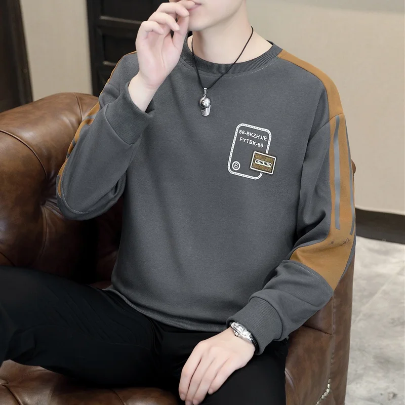 Autumn Winter Men's Hoodie Long Sve Base Layer irt Trendy Youth Faion Cotton Polyester Blend round Ne T-irt
Autumn Winter Men's Hoodie Long Sve Base Layer irt Trendy Youth Faion Cotton Polyester Blend round Ne T-irt