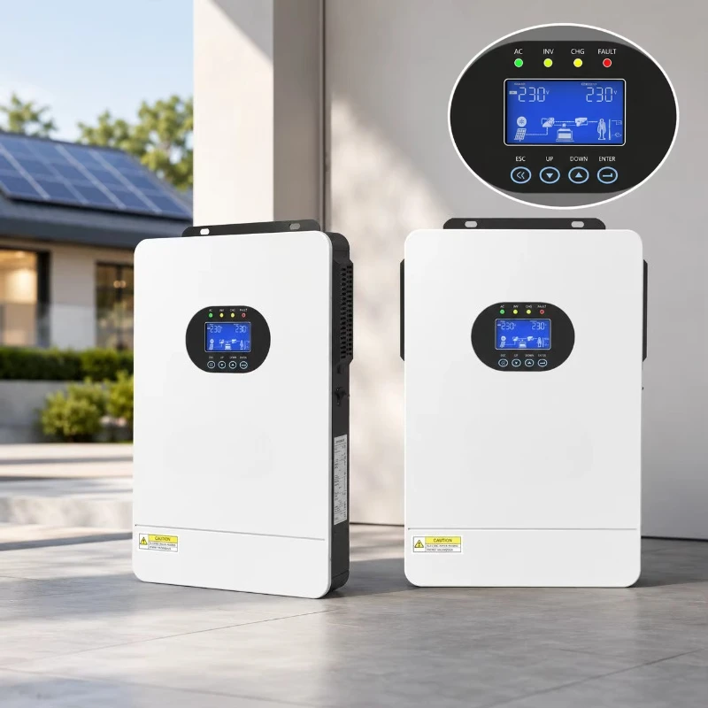 High Quality Solar Hybrid Inverter 3.6KW/6.2KW 24VDC to 220-240VAC Grid PV Inverter Single Output
High Quality Solar Hybrid Inverter 3.6KW/6.2KW 24VDC to 220-240VAC Grid PV Inverter Single Output