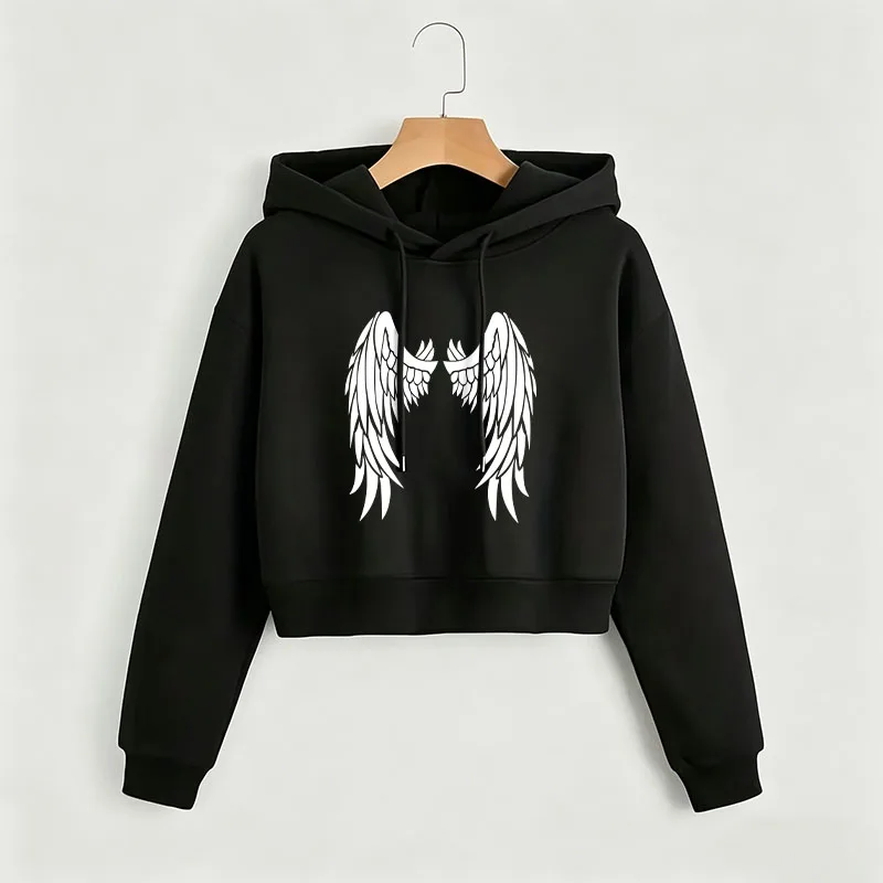 Retro Wing Print Autumn Winter Cropped Sweatshirt Crop Top Hoodie Y2k Sweatshirts Gothic Casual Style Clothes
Retro Wing Print Autumn Winter Cropped Sweatshirt Crop Top Hoodie Y2k Sweatshirts Gothic Casual Style Clothes