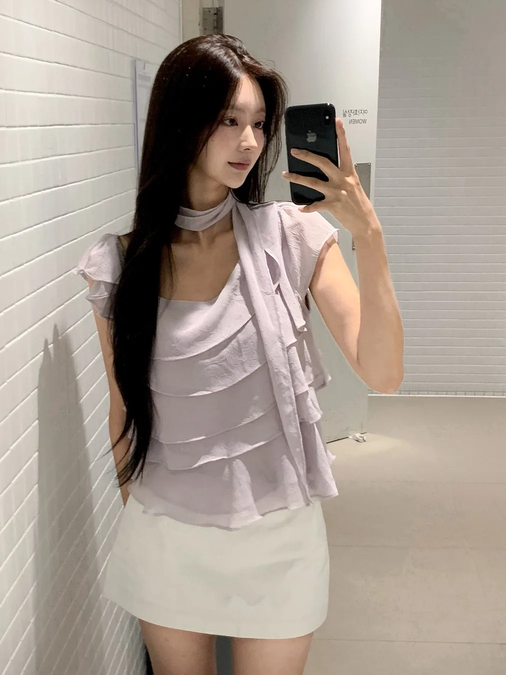Sweet Style Slim Fit Shoulder Bared Asymmetrical Collar Shirt Women's Fashion Cotton Polyester Blend Short Sleeve Top
Sweet Style Slim Fit Shoulder Bared Asymmetrical Collar Shirt Women's Fashion Cotton Polyester Blend Short Sleeve Top