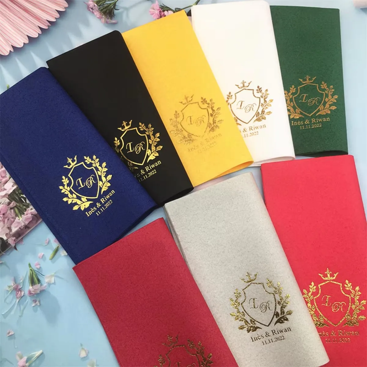 50pcs Personalized Engagement ,Bedruckte Servietten, Custom Wedding Napkins, First Communion ,Monogramed Napkins,Bridal shower
50pcs Personalized Engagement ,Bedruckte Servietten, Custom Wedding Napkins, First Communion ,Monogramed Napkins,Bridal shower