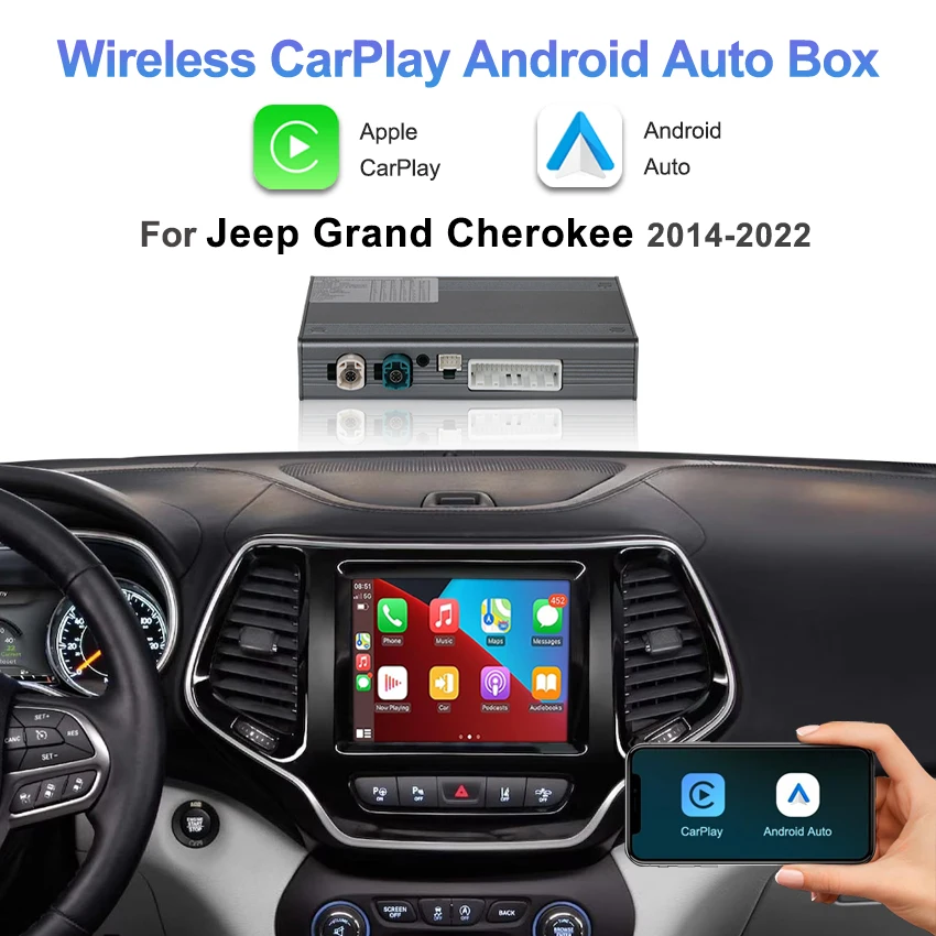 Wireless Carplay Box for Jeep Grand Cherokee 2014-2022 Mirror Link Android Auto GPS Navigation DSP Airplay Radio Car DVD Player
Wireless Carplay Box for Jeep Grand Cherokee 2014-2022 Mirror Link Android Auto GPS Navigation DSP Airplay Radio Car DVD Player