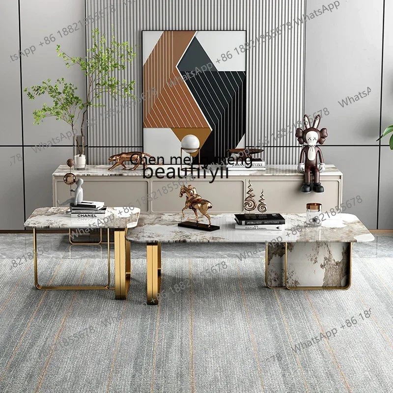 K185 Light luxury post-modern Italian slate living room household size simple rectangular creative tea table
K185 Light luxury post-modern Italian slate living room household size simple rectangular creative tea table