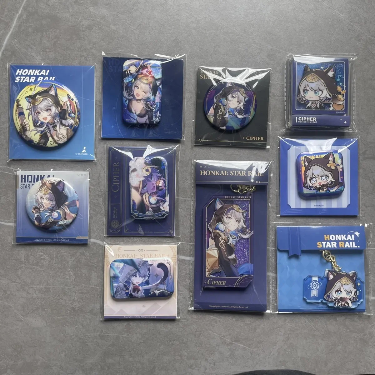 Genuine Honkai:Star Rail Cipher Badge Collection Cosplay Anime cartoon tinplate badge brooch Ornament Accessory Xmas Gift
Genuine Honkai:Star Rail Cipher Badge Collection Cosplay Anime cartoon tinplate badge brooch Ornament Accessory Xmas Gift