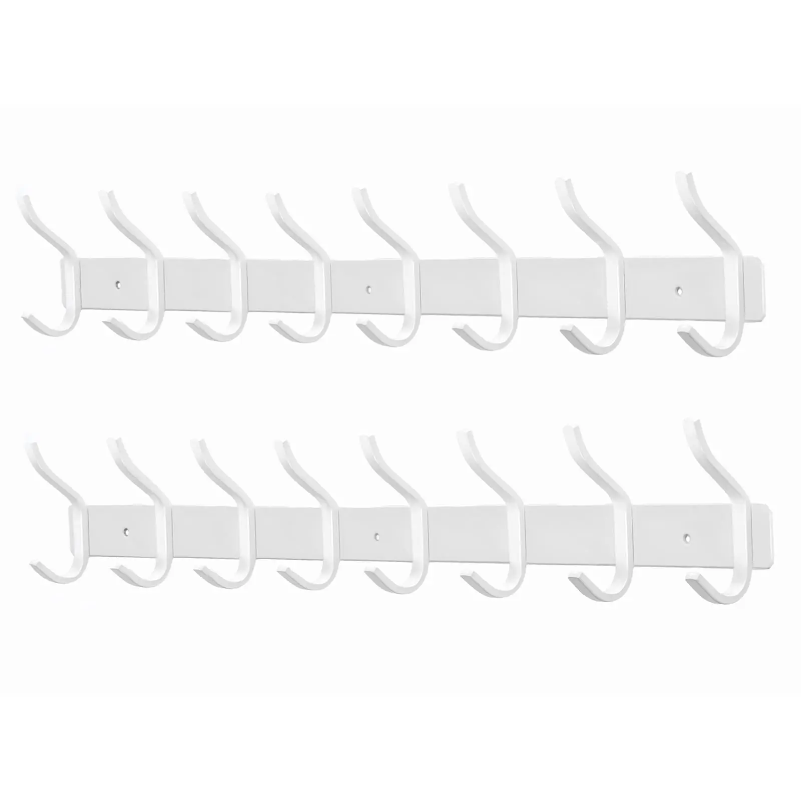 White Heavy Duty Wall Coat Hooks 23 Inch With 8 Hooks 2 Packs For Entryway Bathroom Hanging Backpack Bag Coat Purse Hat Towel
White Heavy Duty Wall Coat Hooks 23 Inch With 8 Hooks 2 Packs For Entryway Bathroom Hanging Backpack Bag Coat Purse Hat Towel