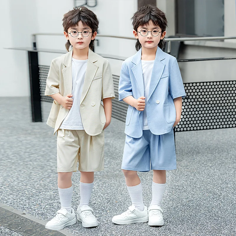 2026 new summer Baby Boys Clothes Set short sleeve Gentleman Top jacket cardigan + Pants Outfits Suit Teenager 2 4 8 10 12 year
2026 new summer Baby Boys Clothes Set short sleeve Gentleman Top jacket cardigan + Pants Outfits Suit Teenager 2 4 8 10 12 year