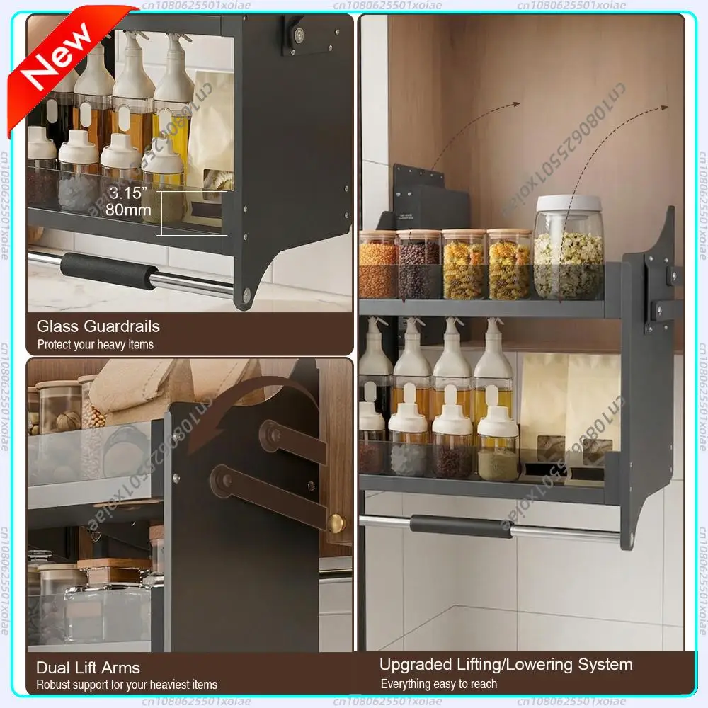 Double Layer Pull-Down Elevator Pull Down Cabinet Organizer Shelf Organizer for Kitchen Upper Cabinet
Double Layer Pull-Down Elevator Pull Down Cabinet Organizer Shelf Organizer for Kitchen Upper Cabinet