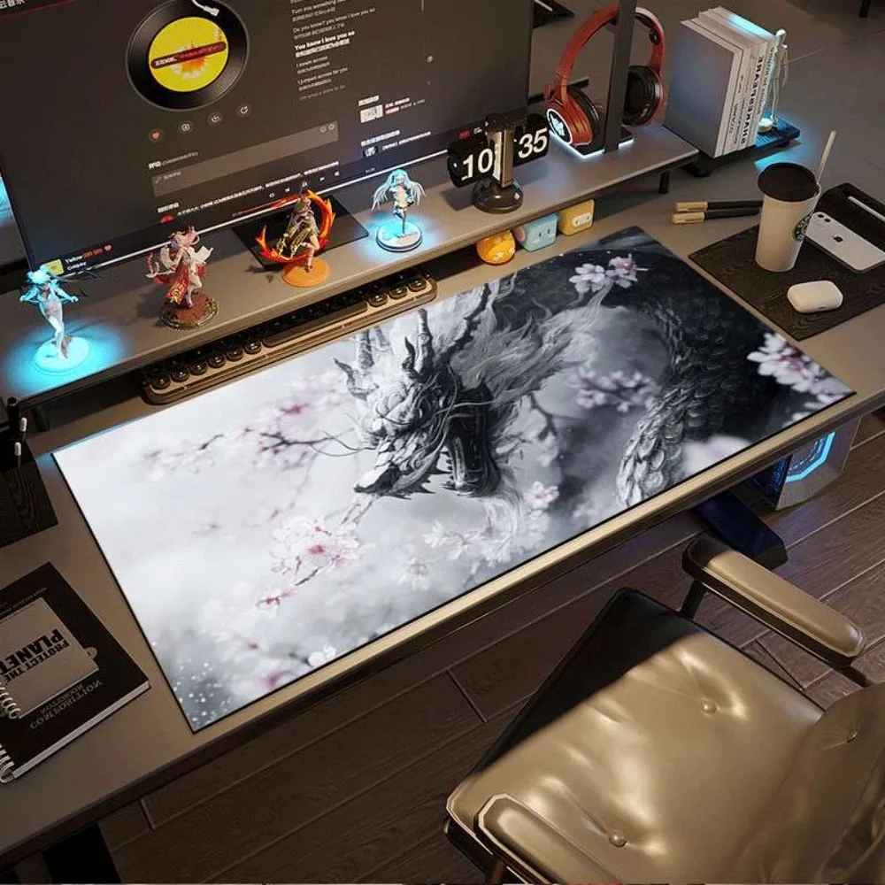 An ink-wash dragon-patterned cherry blossom branch rectangular tablecloth alfombrillas para escritorio tapis de souris
An ink-wash dragon-patterned cherry blossom branch rectangular tablecloth alfombrillas para escritorio tapis de souris