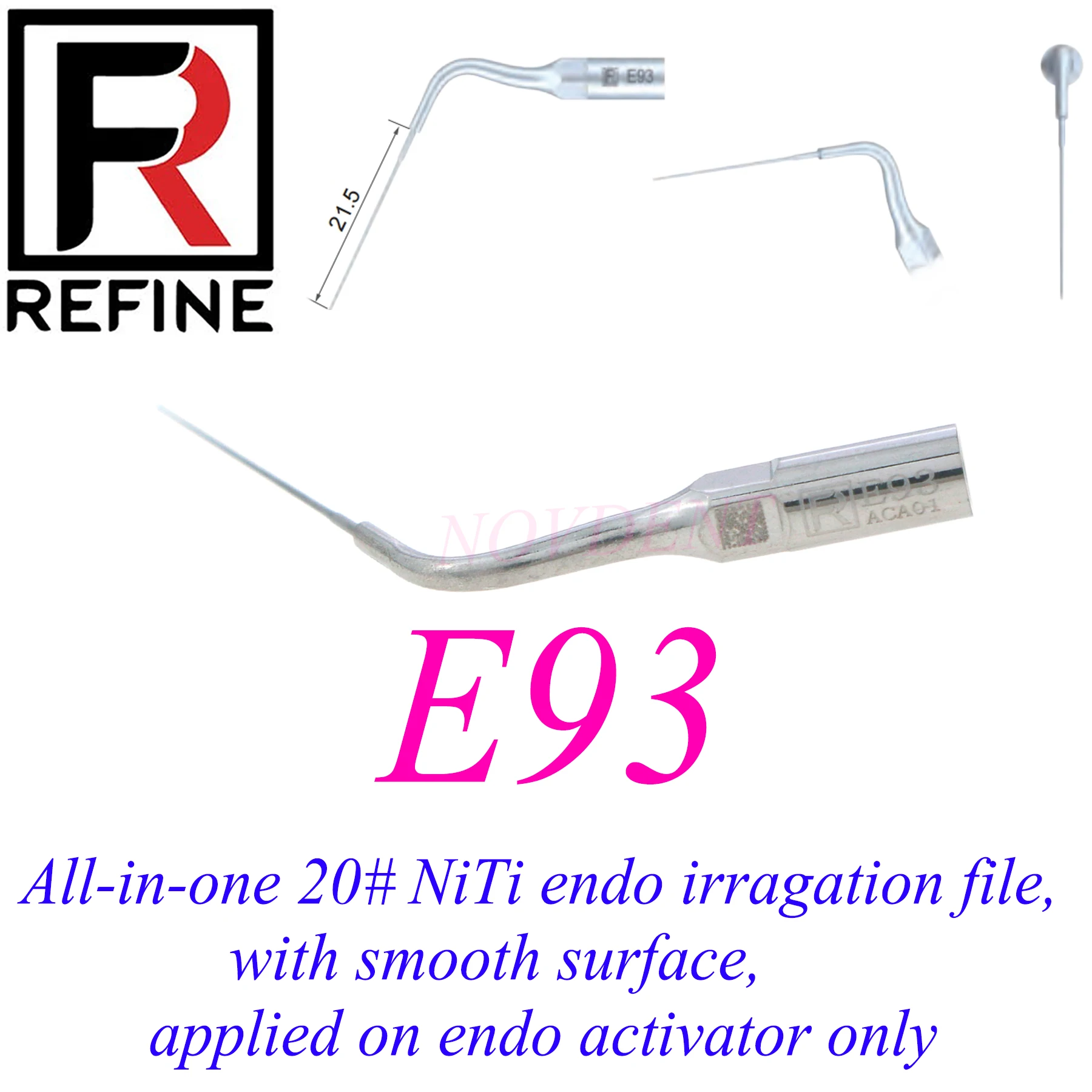 REFINE Endodontics Tip Periodontal Root Canal Treatment Fit REFINE EMS Woodpecker UDS E93
REFINE Endodontics Tip Periodontal Root Canal Treatment Fit REFINE EMS Woodpecker UDS E93