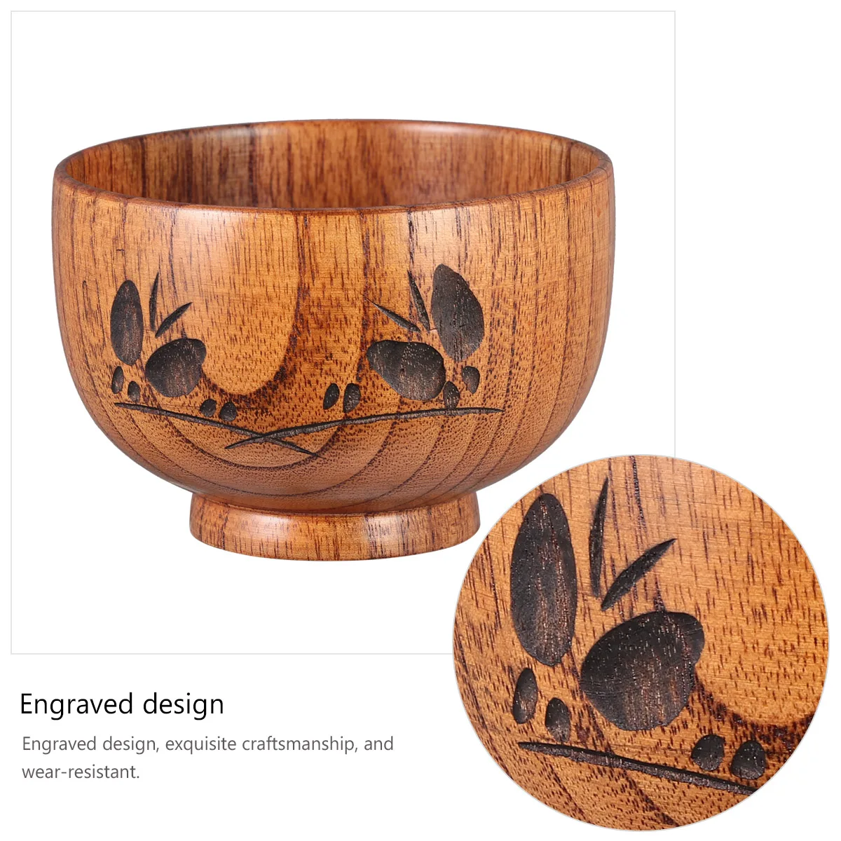 1pc Acidanthera Wood Eco-Friendly Durable Anti-Slip Soup Rice Bowl For Baby Kids Creative Carved Storage Decorative Container
1pc Acidanthera Wood Eco-Friendly Durable Anti-Slip Soup Rice Bowl For Baby Kids Creative Carved Storage Decorative Container
