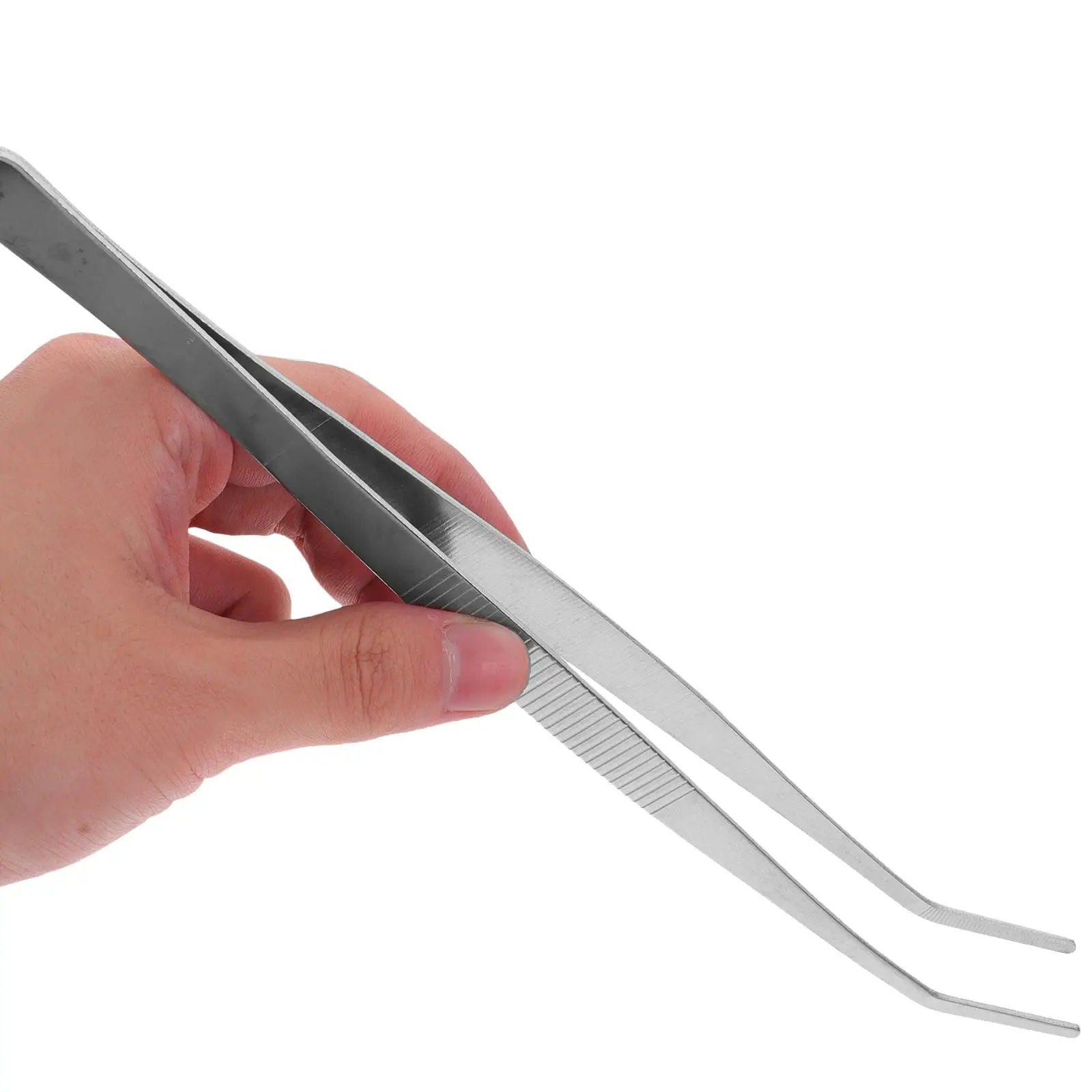 2 Pcs Stainless Steel Tweezers 25cm Silver Straight Curved Angled Tongs Reptile Snake DIY Tea Landscape Manual Industrial Hand
2 Pcs Stainless Steel Tweezers 25cm Silver Straight Curved Angled Tongs Reptile Snake DIY Tea Landscape Manual Industrial Hand
