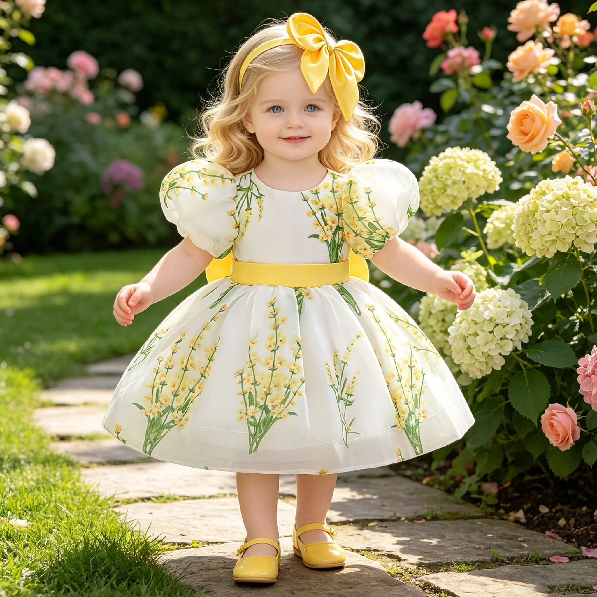 Toddler Party Baby Girls Dress Elegant Flower Print Baptism Bridesmaid 1st Birthday Dress Bow Wedding Prom Costume Kids Clothing
Toddler Party Baby Girls Dress Elegant Flower Print Baptism Bridesmaid 1st Birthday Dress Bow Wedding Prom Costume Kids Clothing