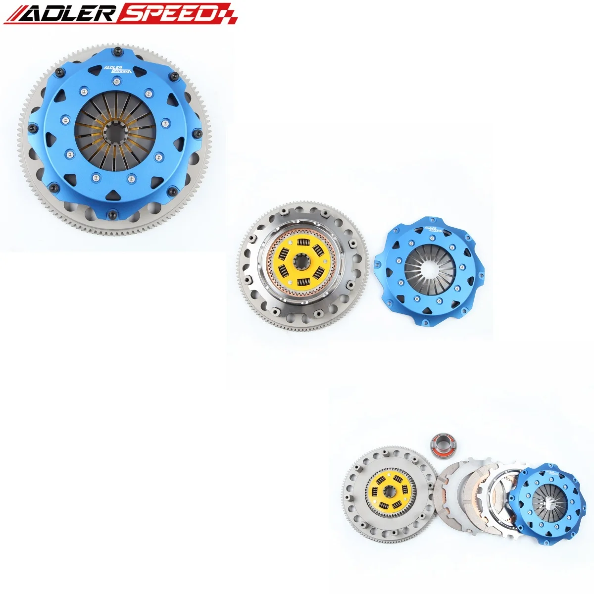 ADLERSPEED 215MM 8.5" Sprung Clutch/Racing Clutch Twin Disc Clutch Kit for 2001-2006 BMW M3 E46 S54 6-speed
ADLERSPEED 215MM 8.5" Sprung Clutch/Racing Clutch Twin Disc Clutch Kit for 2001-2006 BMW M3 E46 S54 6-speed