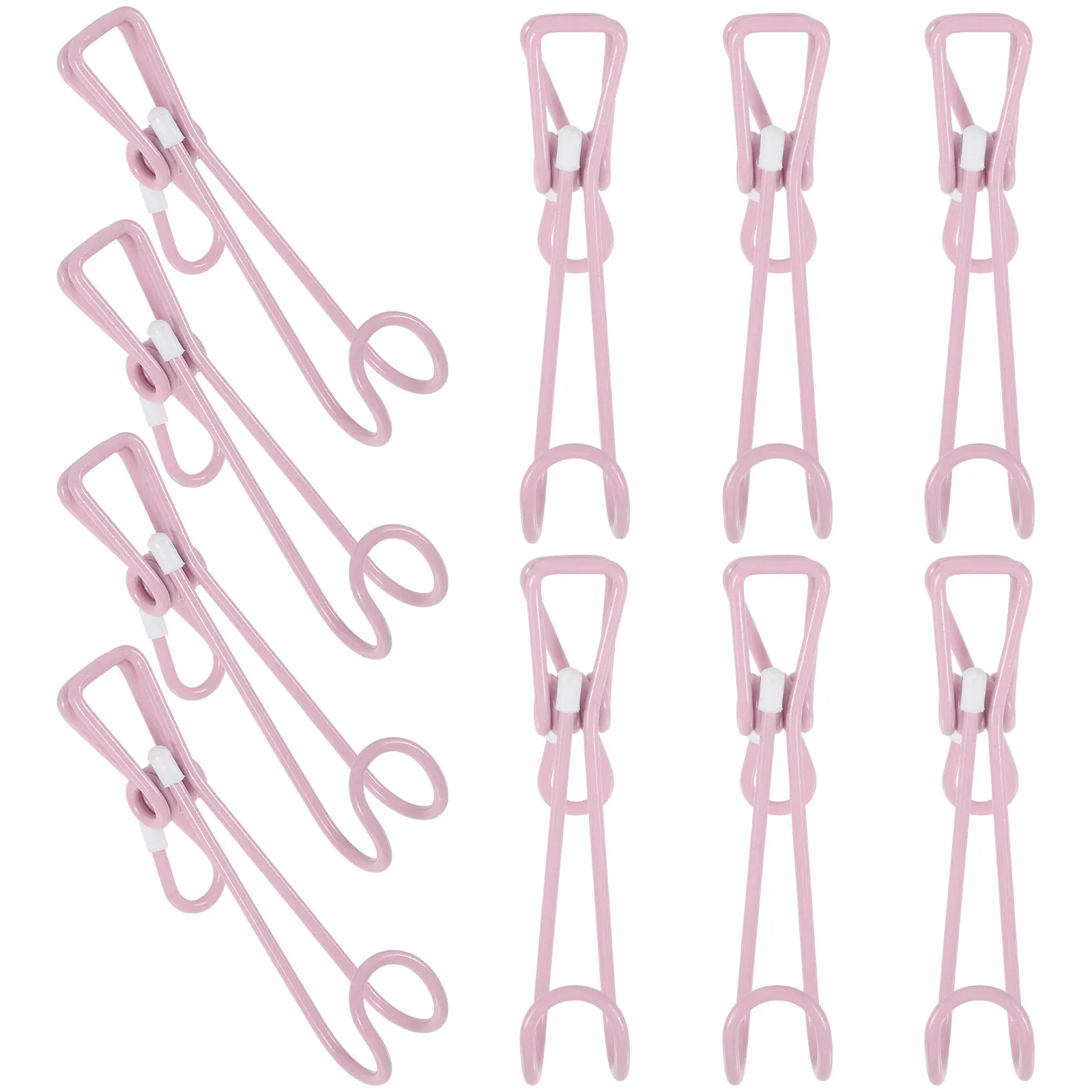 10 pcs Stainless Steel Metal Hooks Clips for Hanging Clothes Towels Kitchen Gadgets Pink Hollow Wire Spring Clip Hook
10 pcs Stainless Steel Metal Hooks Clips for Hanging Clothes Towels Kitchen Gadgets Pink Hollow Wire Spring Clip Hook